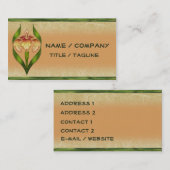 Art Noveau Iris Visitekaartje (Voorkant / Achterkant)