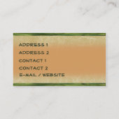 Art Noveau Iris Visitekaartje (Achterkant)