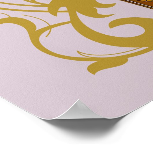 Art Noveau Night's Rest van Alphonse Mucha Poster (Hoek)