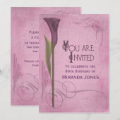 Art Noveau Ornamental Calla Kaart (Voorkant / Achterkant)