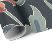 art noveau stijl floral seamless patternart, flora cadeaupapier (Rol Hoek)