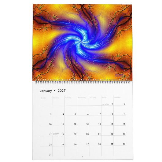 Art Oblique 2015 Agenda Kalender (Jan 2027)