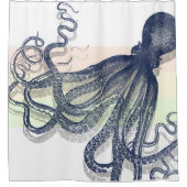  ART OCTOPUS-AFDRUKKING - DELFT BLUE DOUCHEGORDIJN (Voorkant)