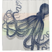  ART OCTOPUS-AFDRUKKING - DELFT BLUE DOUCHEGORDIJN (Voorkant)