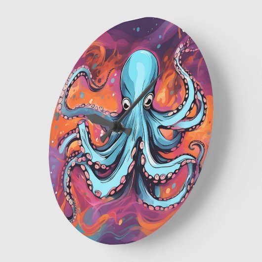 Art Octopus Droom Grote Klok (Hoek)