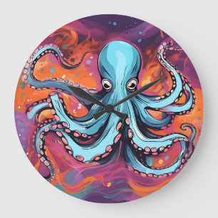 Art Octopus Droom Grote Klok
