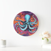 Art Octopus Droom Grote Klok (Huis)