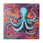 Art Octopus Droom Tegeltje (Voorkant)