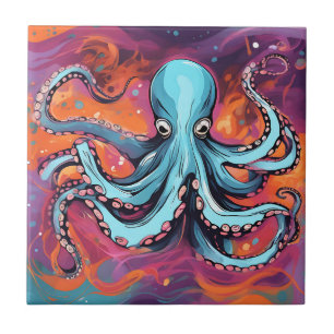 Art Octopus Droom Tegeltje