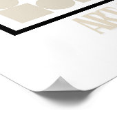 Art of Bauhaus Minimalist Modern Design Poster (Hoek)