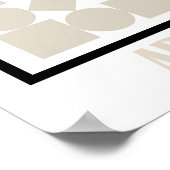 Art of Bauhaus Minimalist Modern Design Poster (Hoek)