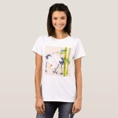 art of beautiful cranes in the bamboo thicket t-shirt (Voorkant volledig)