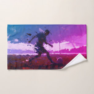 "Art of Football" (Stijl 3) Olie Schilderij Handdoek