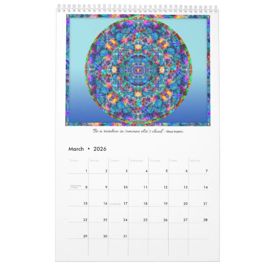 Art of Kindness Mandala Agenda 2016 Kalender (Mar 2026)
