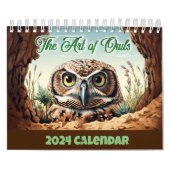 Art of Owls Wall Calendar Kalender (Hoes)