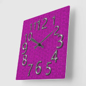 Art-of-time Magnificent Mauve Square Vierkante Klok (Hoek)