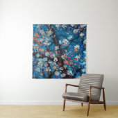Art oil painting, cherry blossom flower, abstract, wandkleed (In situ)