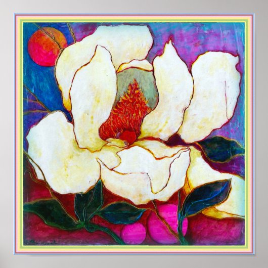 ART-ON-CANVAS: Magnolia Heat 12"x12" Poster (Voorkant)