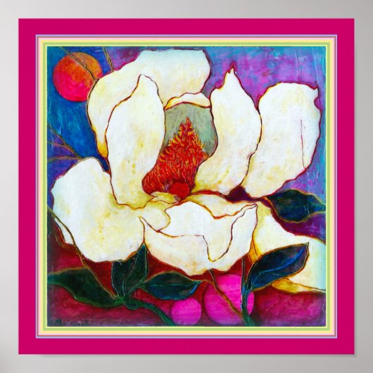 ART-ON-CANVAS: Magnolia Heat.12"x12" Poster (Voorkant)