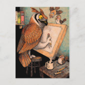 Art Owl Briefkaart (Voorkant)