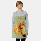 Art Paard Hoofd Gepersonaliseerd Schort (Gedragen)