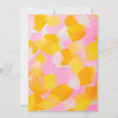 Art Paint Birthday Party Girl Kaart (Achterkant)