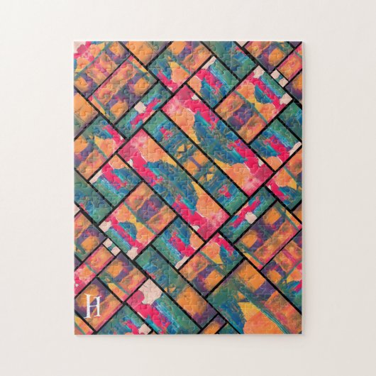 Art Paint Kleurrijk Modern Abstract Legpuzzel (Verticaal)