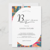 Art Paint Kleurrijk Modern Abstract Vrijgezellenfe Kaart (Voorkant)