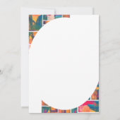 Art Paint Kleurrijk Modern Abstract Vrijgezellenfe Kaart (Achterkant)