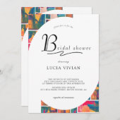 Art Paint Kleurrijk Modern Abstract Vrijgezellenfe Kaart (Voorkant / Achterkant)