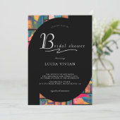 Art Paint Kleurrijk Modern Abstract Vrijgezellenfe Kaart (Staand voorkant)