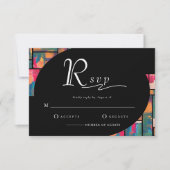 Art Paint Kleurrijke Moderne Abstracte Huwelijk RS Kaart (Voorkant)