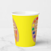 Art Paint Palet Schattige 1e Verjaardagsfeest Kind Papieren Bekers (Links)