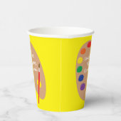 Art Paint Palet Schattige 1e Verjaardagsfeest Kind Papieren Bekers (Rechts)