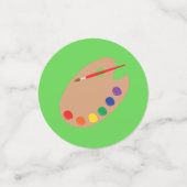 Art Paint Palette Cute 1e verjaardag Confetti (Kleine voorkant)