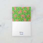 Art Paint Palette Cute 1e verjaardag Kaart (Binnen)