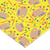 Art Paint Palette Cute 1e verjaardag Tafelkleed (Gekanteld)