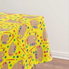 Art Paint Palette Cute 1e verjaardag Tafelkleed