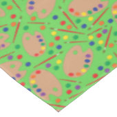 Art Paint Palette Cute 1e verjaardag Tafelkleed (Gekanteld)