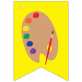 Art Paint Palette Cute 1e verjaardag Vlaggetjes (Eerste vlag)