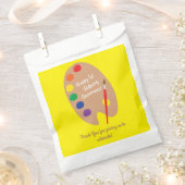 Art Paint Palette Cute Kind Birthday Party Bedankzakje (Geknipt)