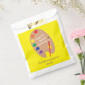 Art Paint Palette Cute Kind Birthday Party Bedankzakje (Gezegeld)