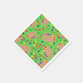 Art Paint Palette Cute Kind Birthday Party Servet (Hoek)