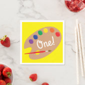 Art Paint Palette Cute Kind Birthday Party Servet (Insitu)