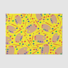 Art Paint Palette Cute Kind Birthday Party Tissuepapier