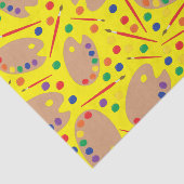 Art Paint Palette Cute Kind Birthday Party Tissuepapier (Detail)