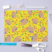 Art Paint Palette Cute Kind Birthday Party Tissuepapier (Craft)