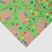 Art Paint Palette Cute Kind Birthday Party Tissuepapier (Detail)