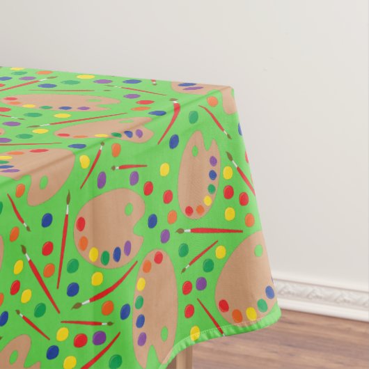 Art Paint Palette Kind Birthday Artist Tafelkleed (Voorbeeld)