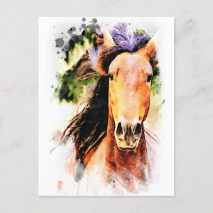 *~* Art Painting Horse Artistic Equine AR22 Briefkaart